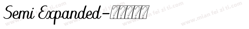 Semi Expanded字体转换